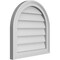 Ekena Millwork Round Top Surface Mount PVC Gable Vent w/ 2"W x 1-1/2"P Brickmould Frame, 20"W x 20"H GVPRT20X2002SN - alternate 2
